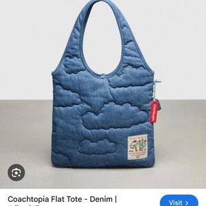 Coachtopia flat tote blue